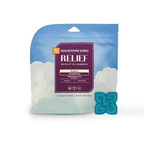 Relief Delta-8 Gummies - Blueberry