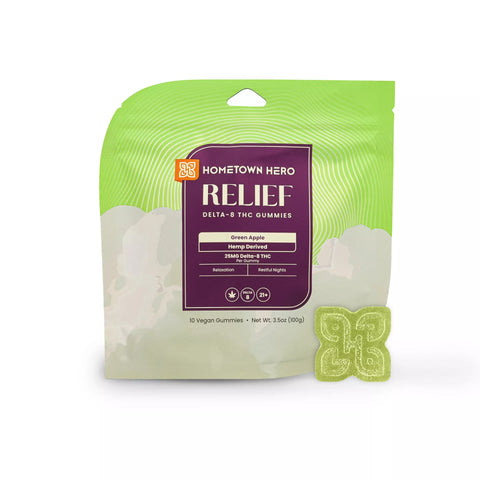 Relief Delta-8 Gummies - Green Apple